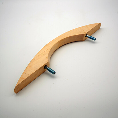 Möbel Handgriff aus Holz mit Schrauben